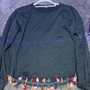 long sleeve with tassels